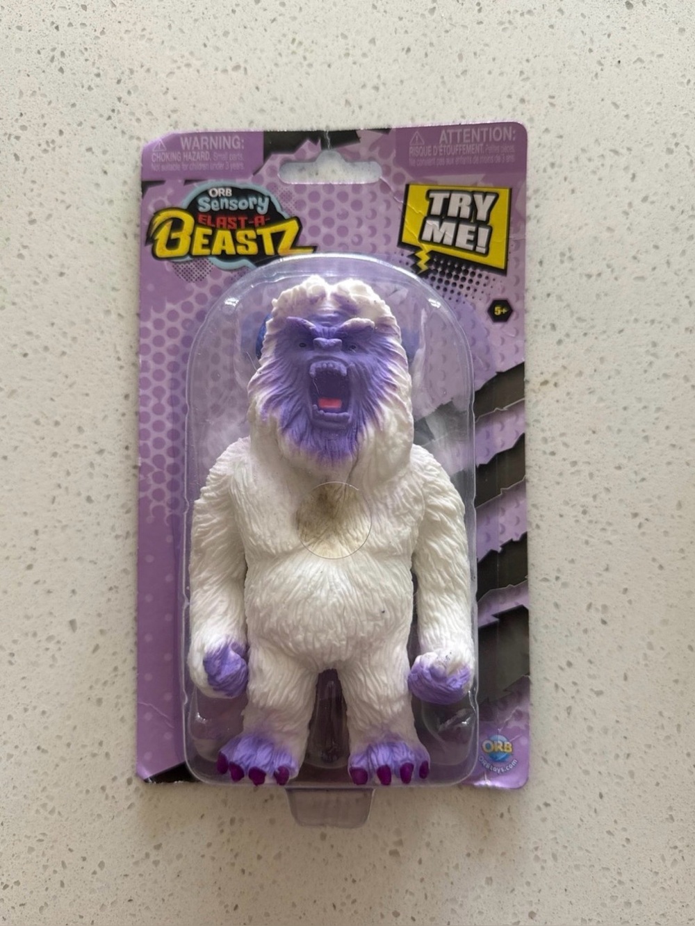 Orb Sensory Elast-A-Beastz Yeti stretch figure NIP